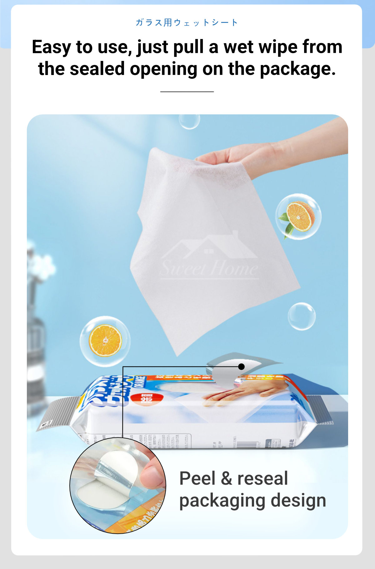 Japan Condor Glass Cleaning Wet Wipes-6